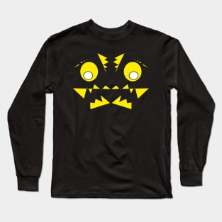 Mister confused funny face character Long Sleeve T-Shirt